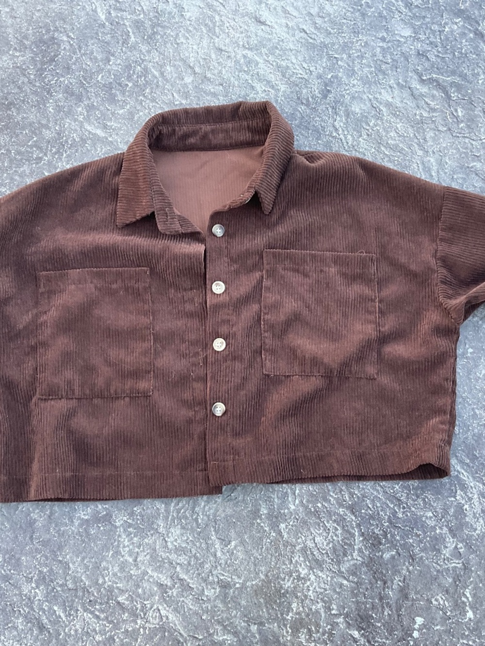 Romwe Brown corduroy blazer size Medium